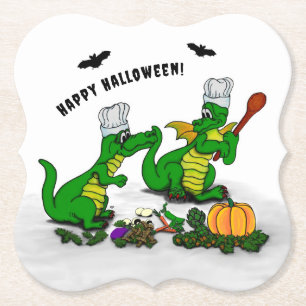 Posavasos De Papel Dragones - ¡Feliz Halloween! Hoy cocinaré