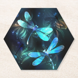 Posavasos De Papel Dragonflies