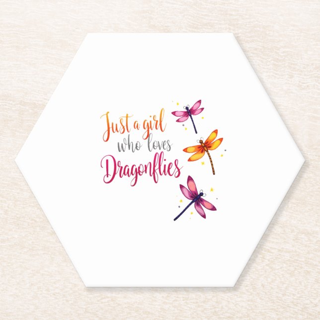 Posavasos De Papel Dragonflies Animals Women Gift Idea Dragonfly (2) (Anverso)