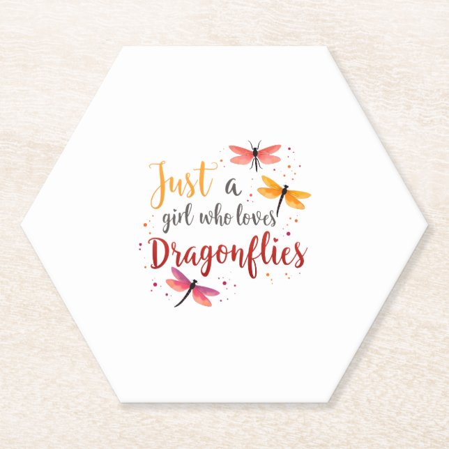 Posavasos De Papel Dragonflies Animals Women Gift Idea Dragonfly (3) (Anverso)