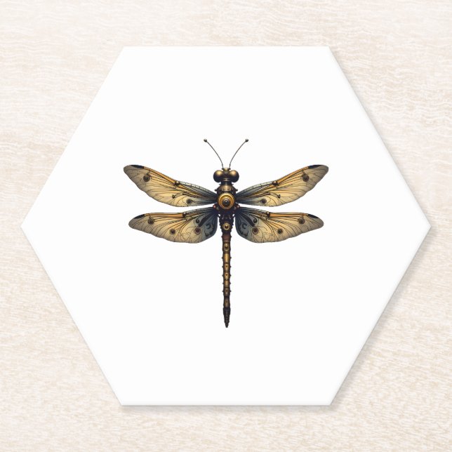 Posavasos De Papel Dragonfly Animal Art Graphic Dragonfly (3) (Anverso)