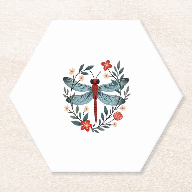 Posavasos De Papel Dragonfly Christmas T-Shirt_1 (1) (Anverso)