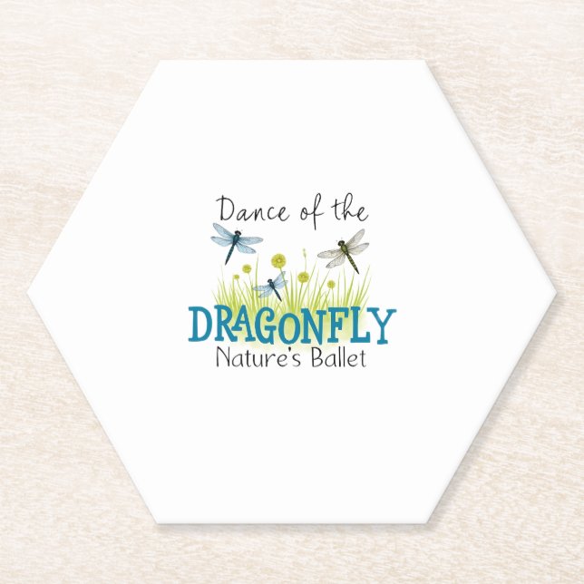 Posavasos De Papel Dragonfly Flying Insect Lover Entomology Dragonfli (Anverso)