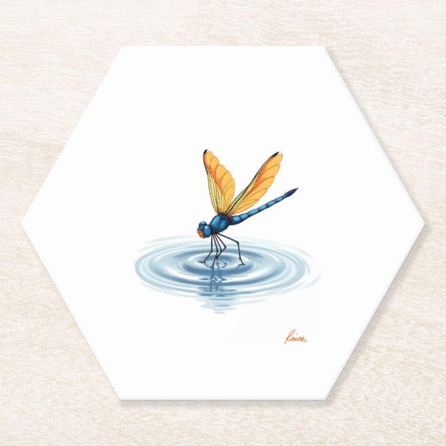 Posavasos De Papel Dragonfly Tshirt Women Men Kids Insect Darner Skim (Anverso)
