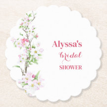 Ducha de novia Apple Blossom personalizada