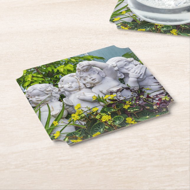 Posavasos De Papel Dulces ángeles... (En perspectiva)