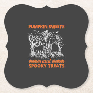 Posavasos De Papel Dulces de Calabaza Golosinas Espeluznantes Castill