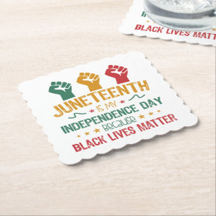 Posavasos De Papel El 11 de junio es mi Día de la Independencia Afric