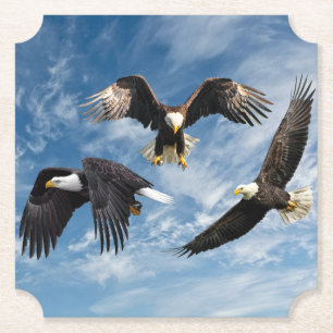 Posavasos De Papel El águila calva se eleva
