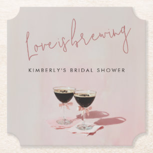 Posavasos De Papel El amor está en ebullición Nap para Bridal Shower 