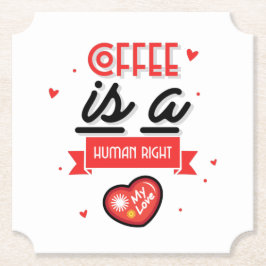 Posavasos De Papel El Café Es Mi Valentín