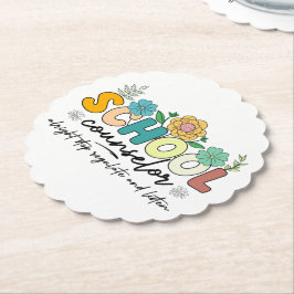 Posavasos De Papel El consejero escolar está de acuerdo en dejar de r