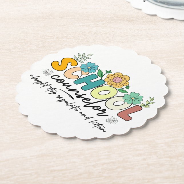 Posavasos De Papel El consejero escolar está de acuerdo en dejar de r (En perspectiva)