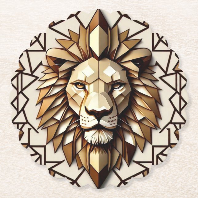 Posavasos De Papel "El esplendor del león" (Anverso)