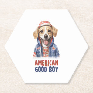 Posavasos De Papel El estadounidense GoodBoy Dog