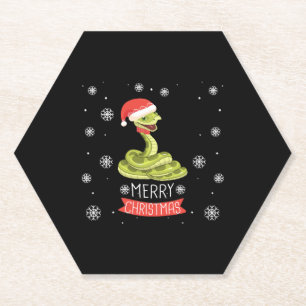 Posavasos De Papel El mejor día de los Navidades con mi serpiente, lo