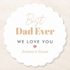 Posavasos De Papel El mejor padre de la historia