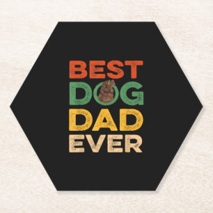 Posavasos De Papel El mejor padre del perro de la tierra de los novat