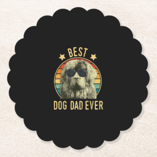 Posavasos De Papel El mejor padre del perro.   regalo del día del pro