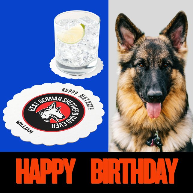 Posavasos De Papel El mejor pastor alemán (Subido por el creador)