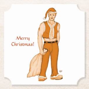 Posavasos De Papel El nuevo Santa Claus - ¡Feliz Navidad!