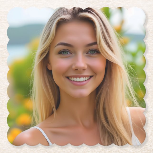 Posavasos De Papel El paraíso tropical de Helena: Sol, mar y serenida (Anverso)