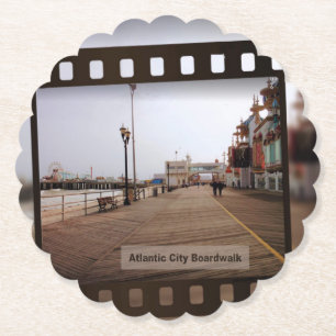 Posavasos De Papel El paseo marítimo de Atlantic City