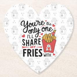 Posavasos De Papel El que voy a compartir mis papas con divertidos Sa