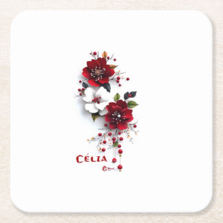 Posavasos de papel elegante – Bebida decorativa el
