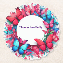 Posavasos De Papel Elegante búfero rojo de la China ventilado