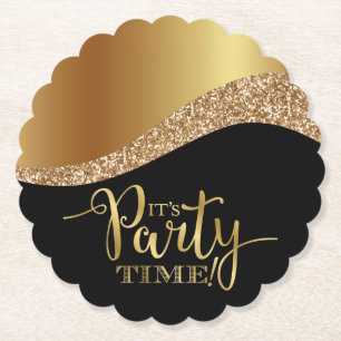 Posavasos De Papel Elegante es el momento Fiesta