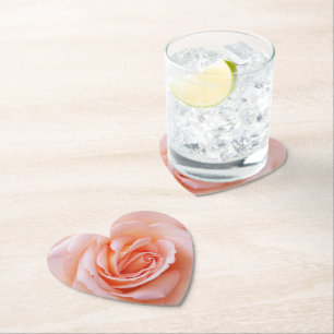 Posavasos De Papel Elegante floral rosa rosa Rubor