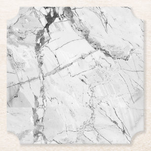 Posavasos De Papel Elegante Gris "Granite Haze Whorl" Mármol Textura
