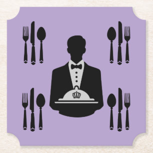 Posavasos De Papel Elegante lujo temático real