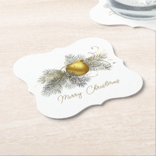 Posavasos De Papel Elegante ornamento de árbol de Navidad
