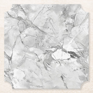 Posavasos De Papel Elegante Piedra Real Textura de Mármol Personaliza