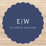 Posavasos De Papel Elegante Profesional Simple Monograma Minimalista<br><div class="desc">Presentamos nuestra Elegante Colección Minimalista Profesional Simple Monograma: Eleva tu estilo con sofisticación atemporal y elegancia subestimada. Esta colección, elaborada con meticulosa atención a los detalles, presenta diseños minimalistas adornados con su monograma personalizado. Cada pieza exuda profesionalismo y refinamiento, perfecto para dar una impresión duradera en cualquier entorno. Desde la...</div>