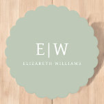Posavasos De Papel Elegante Profesional Simple Monograma Minimalista<br><div class="desc">Presentamos nuestra Elegante Colección Minimalista Profesional Simple Monograma: Eleva tu estilo con sofisticación atemporal y elegancia subestimada. Esta colección, elaborada con meticulosa atención a los detalles, presenta diseños minimalistas adornados con su monograma personalizado. Cada pieza exuda profesionalismo y refinamiento, perfecto para dar una impresión duradera en cualquier entorno. Desde la...</div>