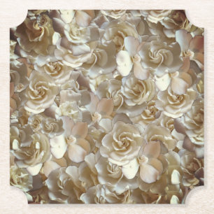 Posavasos De Papel Elegante Rosa floral Petal
