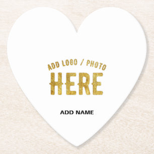 POSAVASOS DE PAPEL ELEGANTES PERSONALIZABLES BLANCOS MODERNOS VERIFIC