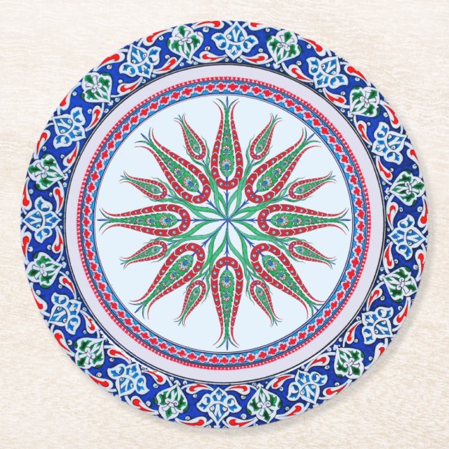 Posavasos de papel elegantes y lujosos (Anverso)