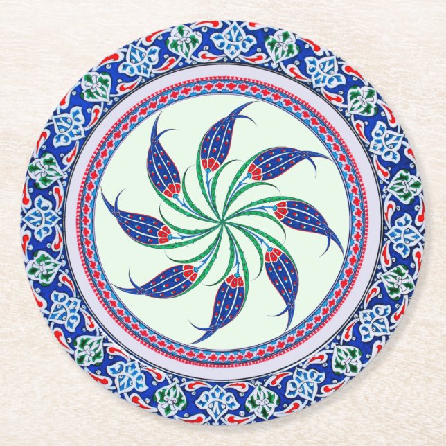 Posavasos de papel elegantes y lujosos (Anverso)