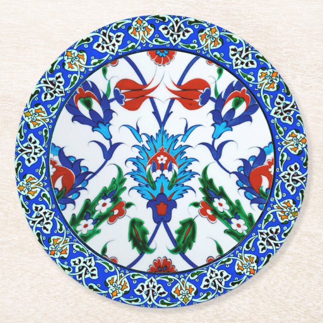 Posavasos de papel elegantes y lujosos (Anverso)