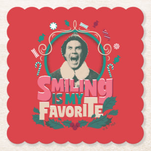 Posavasos De Papel Elf - Sonreír es mi favorito