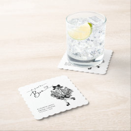 Posavasos De Papel Ella Encontró a su Amor Encantado Floral  Baby Sho