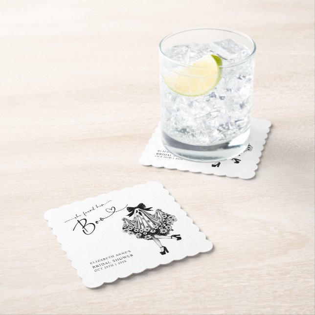 Posavasos De Papel Ella Encontró su Amor Fantasma Floral  Desayuno Nu (In situ)