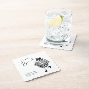 Posavasos De Papel Ella Encontró Su Fantasma Floral de la Ducha de No