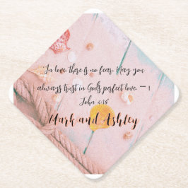 Posavasos De Papel "En el amor, no hay miedo. Que siempre confíes