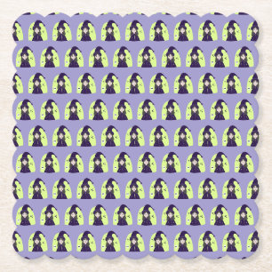 Posavasos De Papel Encantadora Bruja Enojada Adorable