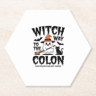 Posavasos De Papel Endo Enfermera Halloween Enfermera Gastrointestina
